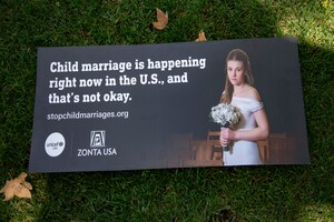Child marriage billboard
