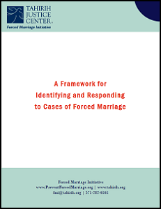 A Framework for Identifying and Responding to Cases of Forced Marriage
