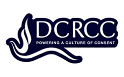 DCRCC logo with tagline powering a culture of consent